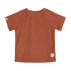 Frottee T-Shirt Kinder, Rostrot