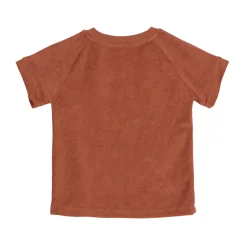 Frottee T-Shirt Kinder, Rostrot