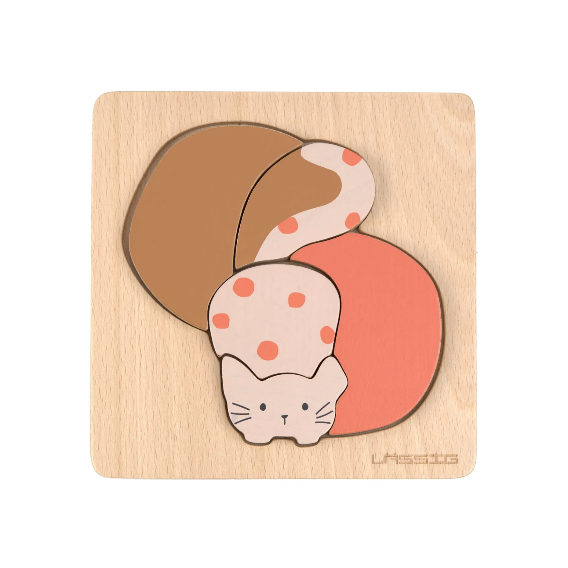 Holzpuzzle Set (2 Stk) - Little Mateys, Katze