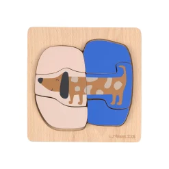 Holzpuzzle Set (2 Stk) - Little Mateys, Hund