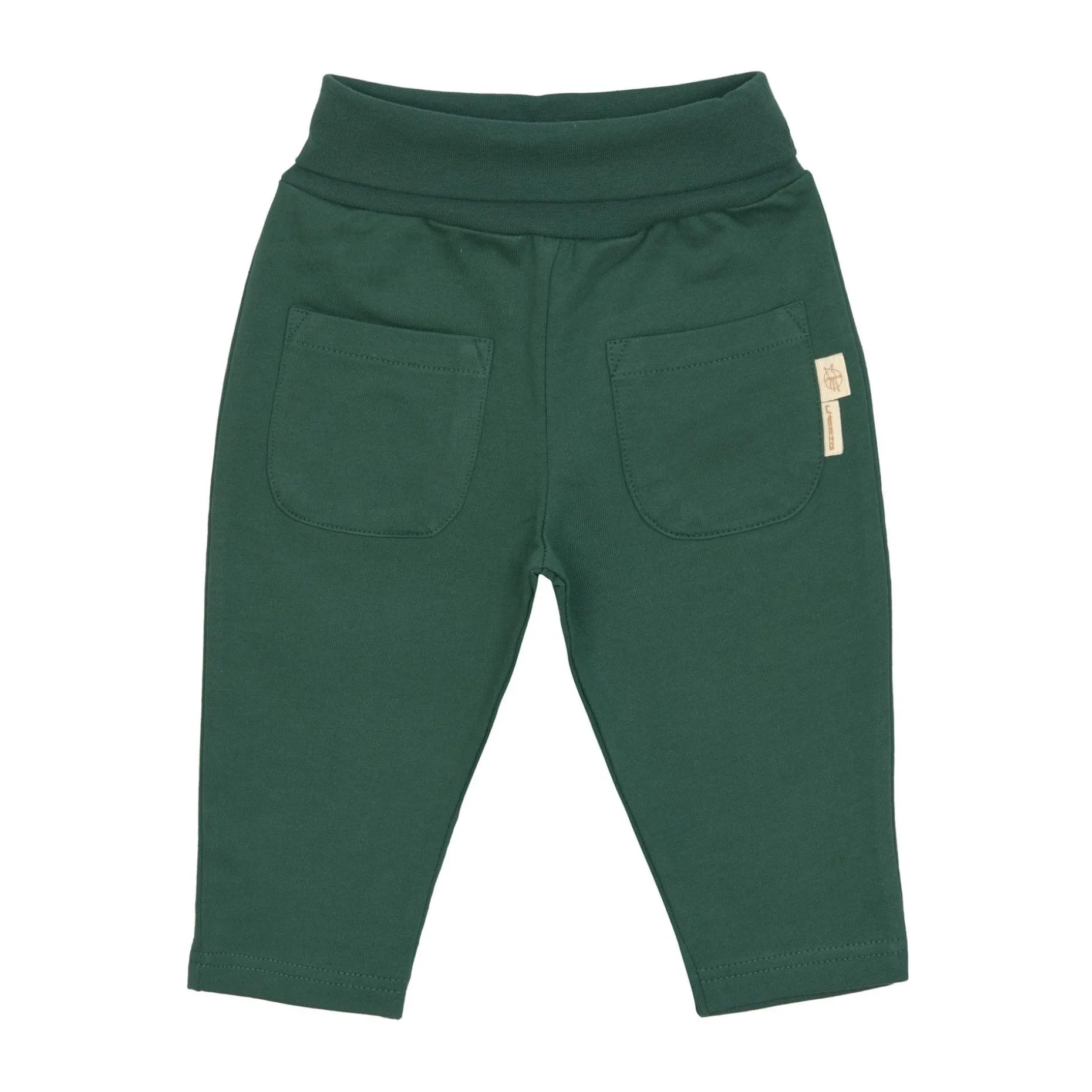 Jogginghose Kinder - Bio Baumwolle, Little Gang, Dunkelgrün