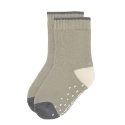 Kinder Antirutsch-Socken (2er-Set), Anthrazit Oliv