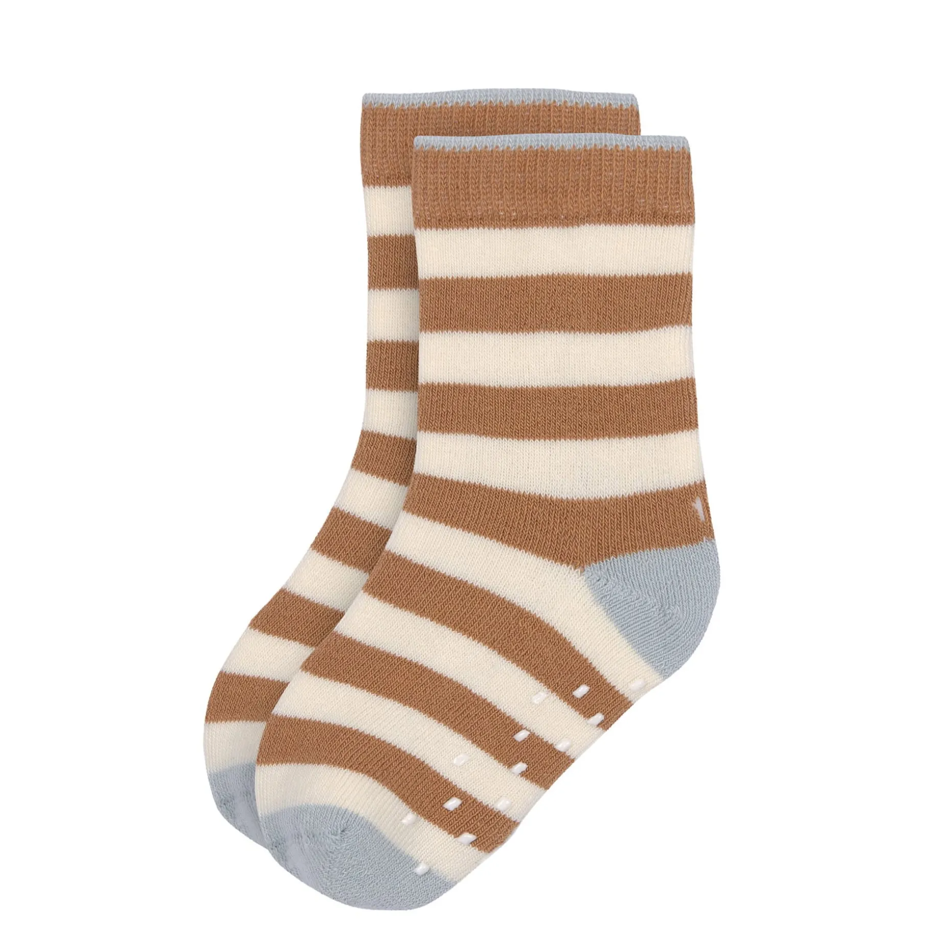 Kinder Antirutsch-Socken (2er-Set), Hellblau Karamell