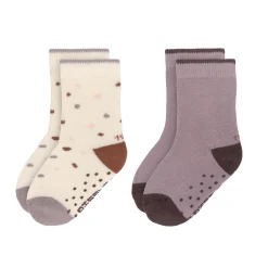 Kinder Antirutsch-Socken (2er-Set), Tiny Farmer Lila
