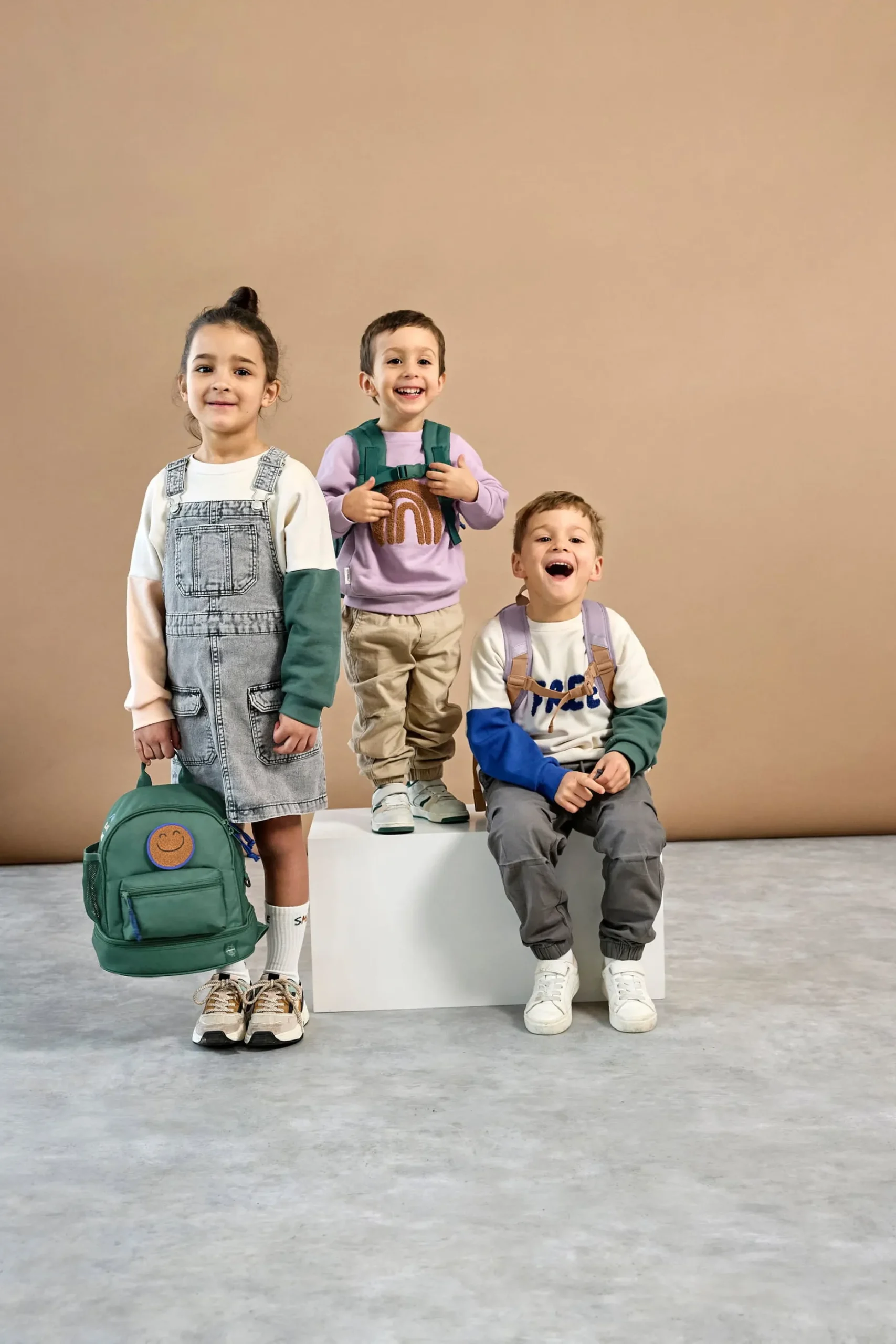 Kindergartenrucksack Mini - Little Gang, Dunkelgrün