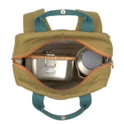 Kindergartenrucksack Square Little One & Me - Small, Oliv