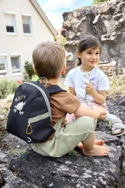 Kindergartenrucksack Tiny Outdoor- Wolken, Dunkelblau