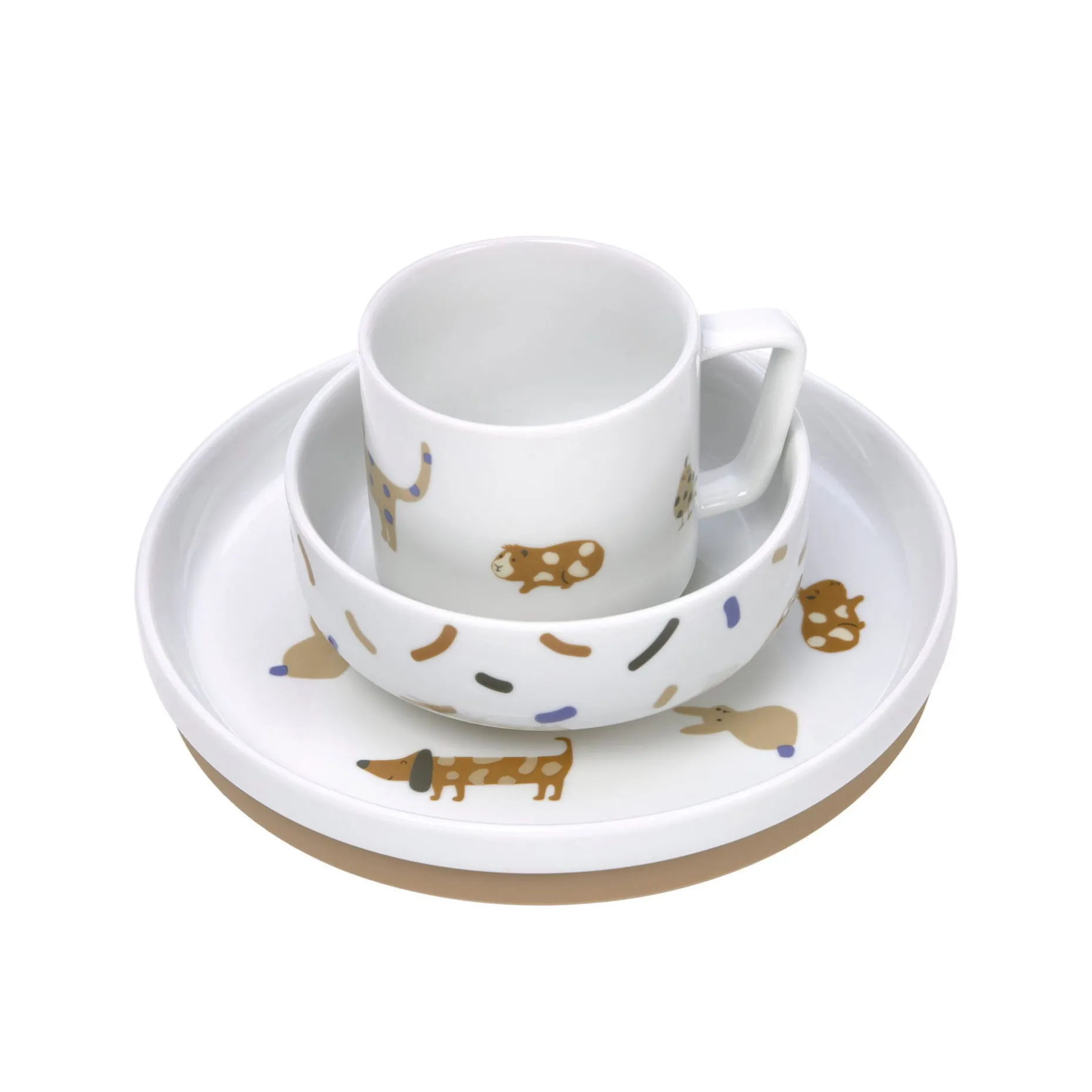 Kindergeschirr Set Porzellan - Little Mateys, Royal Blau