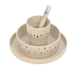 Kindergeschirr Set (Teller - Schüssel - Becher - Löffel) - Little Water, Wal