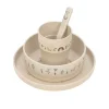 Kindergeschirr Set (Teller - Schüssel - Becher - Löffel) - Garden Explorer, Beige