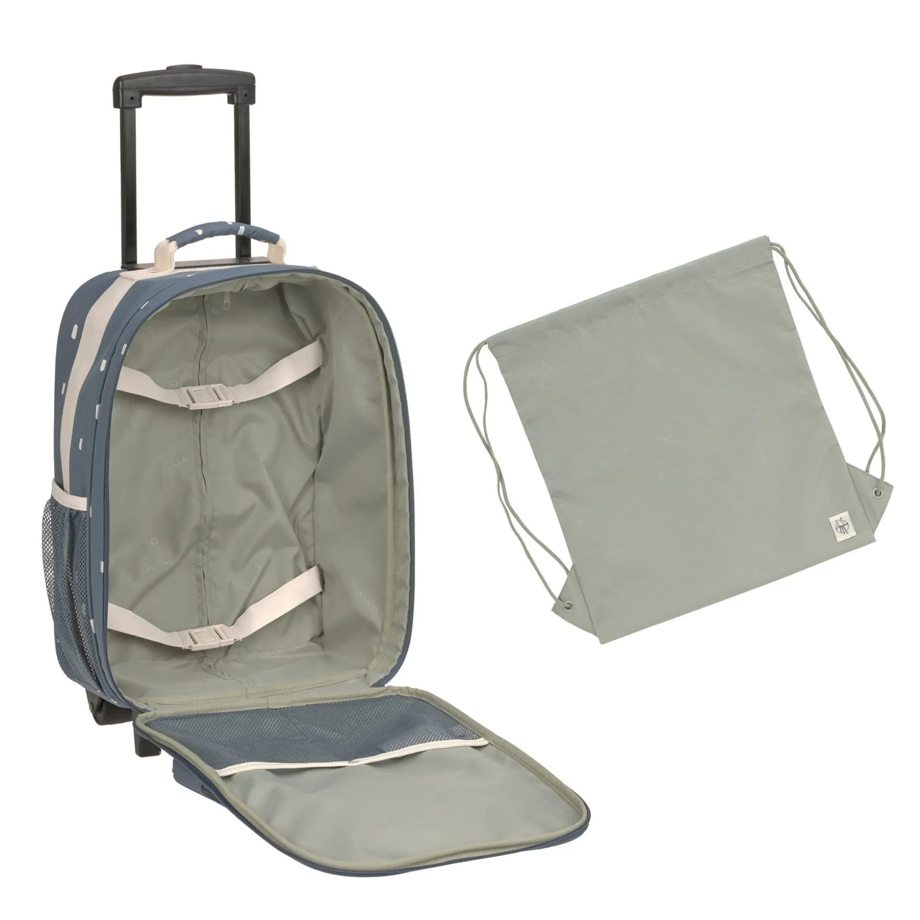 Kinderkoffer - Trolley Happy Prints, Dunkelblau