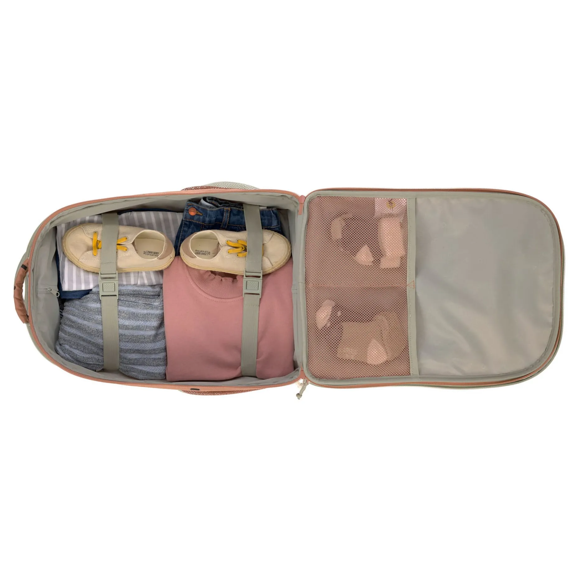 Kinderkoffer - Trolley Happy Prints, Karamell