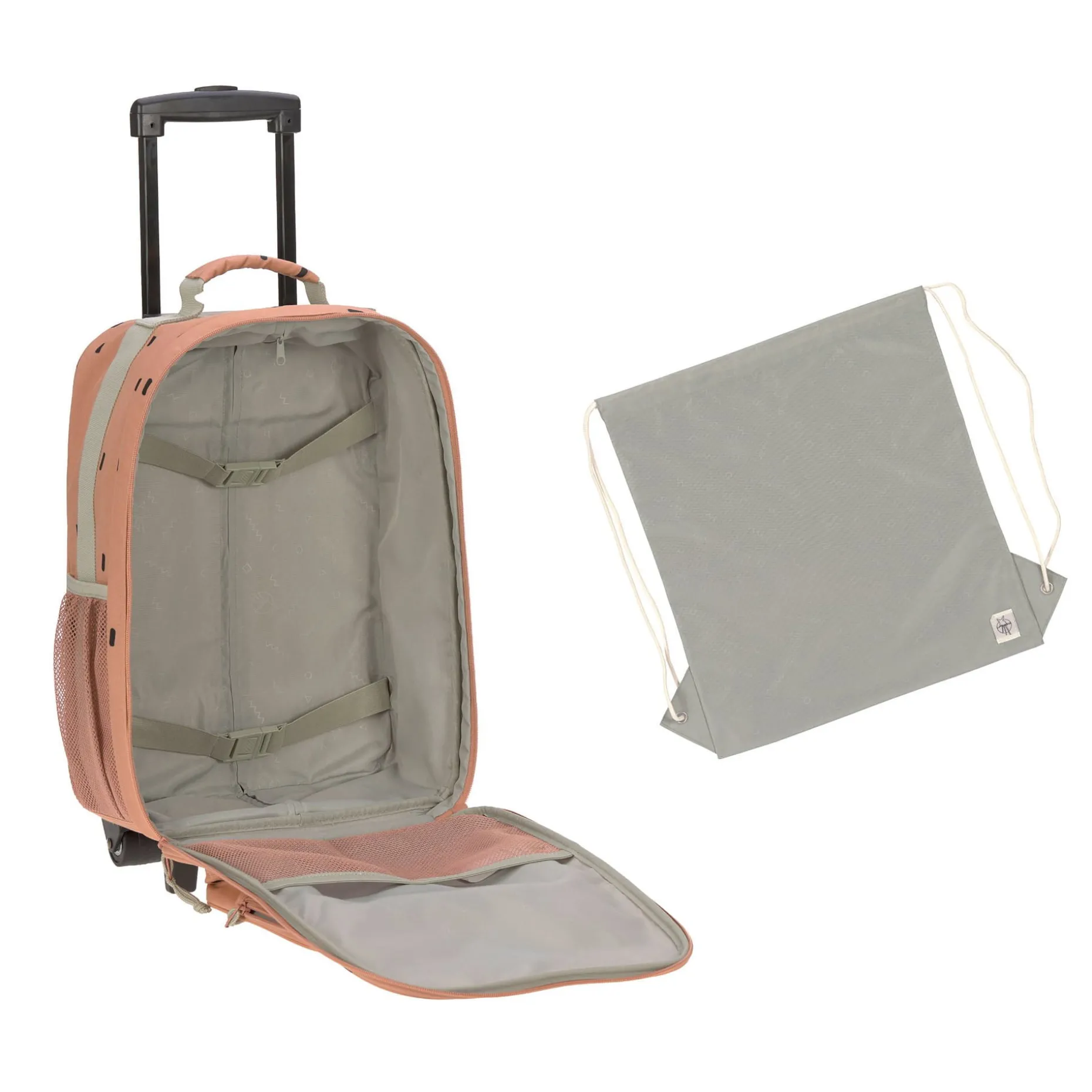 Kinderkoffer - Trolley Happy Prints, Karamell