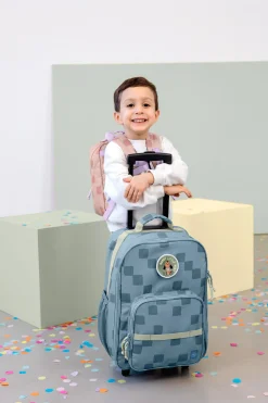 Kinderkoffer - Trolley Pattern Party, Blau