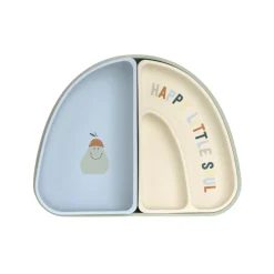 Kinder Menüteller Silikon (3-teilig) - Happy Fruits, Zitrone