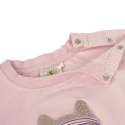 Kinder Pullover - Bio Baumwolle, Katze, Rosa