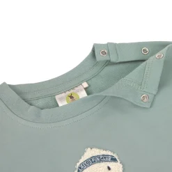 Kinder Pullover - Bio Baumwolle, Ente, Granit Grün