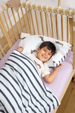 Kinder Pyjama Kurz - Bio Baumwolle, Hund Blau
