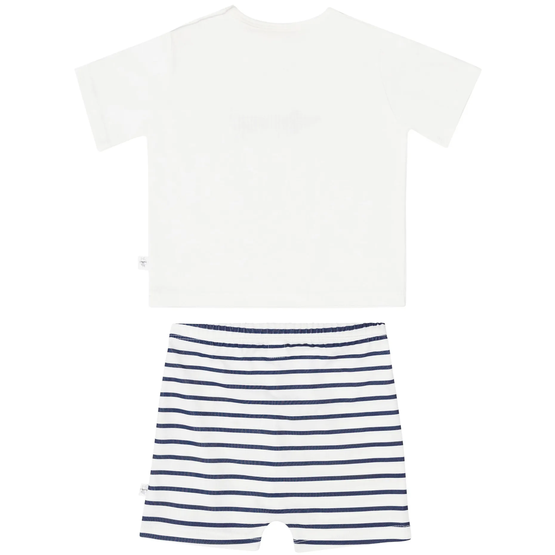 Kinder Pyjama Kurz - Bio Baumwolle, Hund Blau