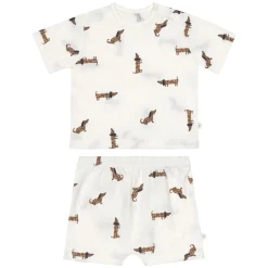Kinder Pyjama Kurz - Bio Baumwolle, Hund Milky