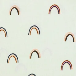Kinder Pyjama Kurz - Bio Baumwolle, Regenbogen Mint