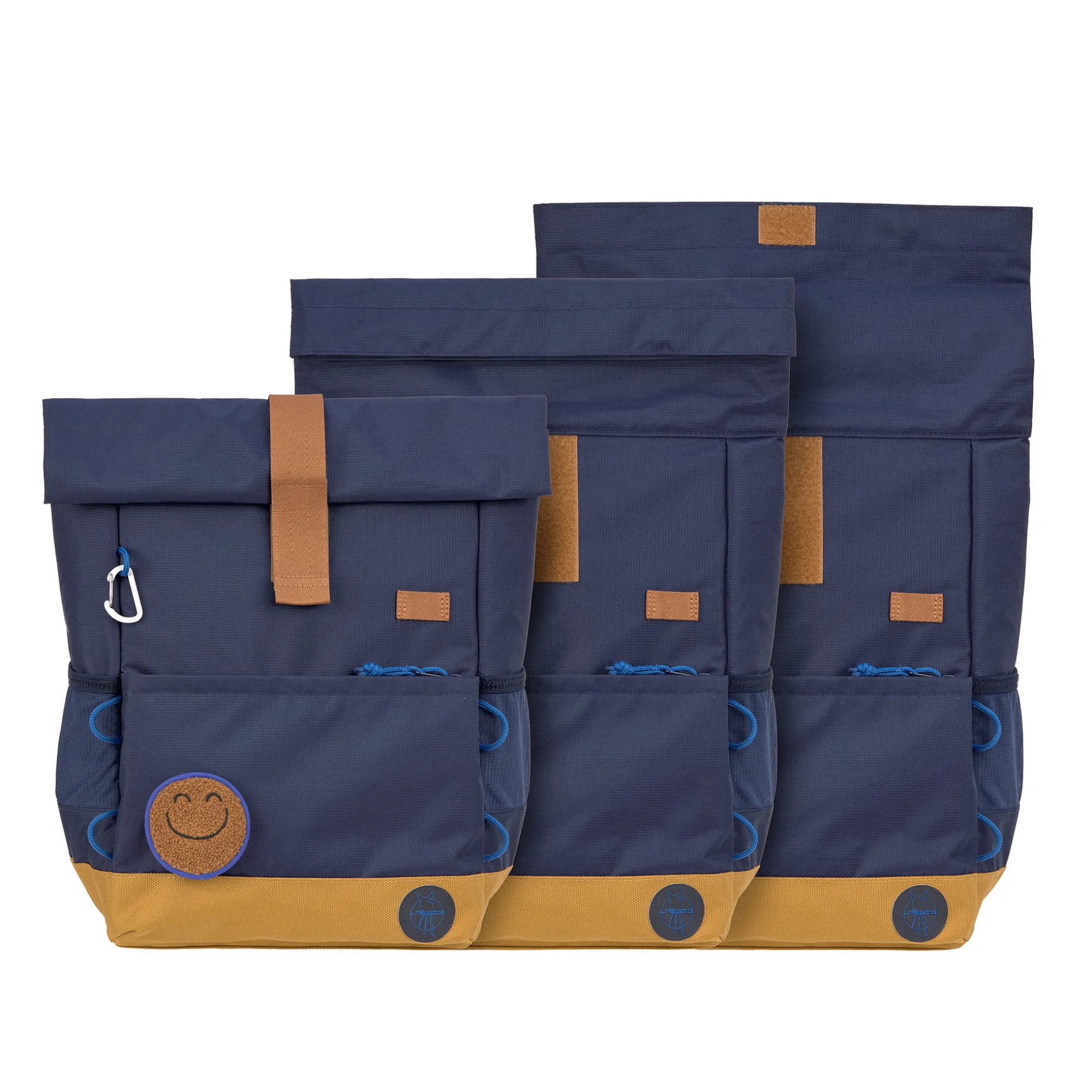 Kinderrucksack Rolltop - Little Gang, Dunkelblau