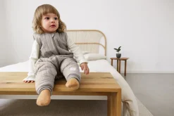 Kinder Schlafoverall 2.5 TOG - Bio Baumwolle, Taupe