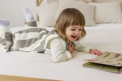 Kinder Schlafoverall 2,5 TOG - Striped, Nature Taupe