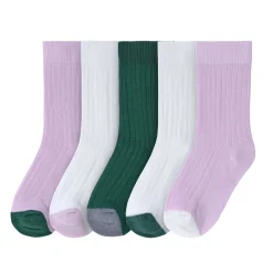 Kinder Socken 5er Set - Little Gang, Lila Weiß Grün
