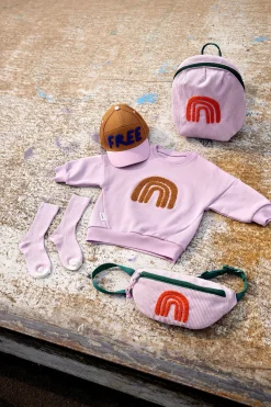 Kinder Socken 5er Set - Little Gang, Lila Weiß Grün