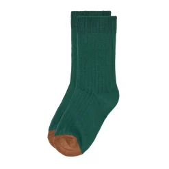 Kinder Socken 5er Set - Little Gang, Grün Weiß Karamell
