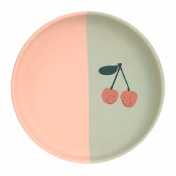 Kinderteller Silikon - Happy Fruits, Kirsche