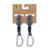 Kinderwagenhaken 2er Set - Karabiner, Schwarz Blau