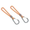 Kinderwagenhaken 2er Set - Karabiner, Beige Orange