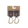 Kinderwagenhaken 2er Set - Karabiner, Anthrazit