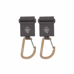 Kinderwagenhaken 2er Set - Karabiner, Anthrazit