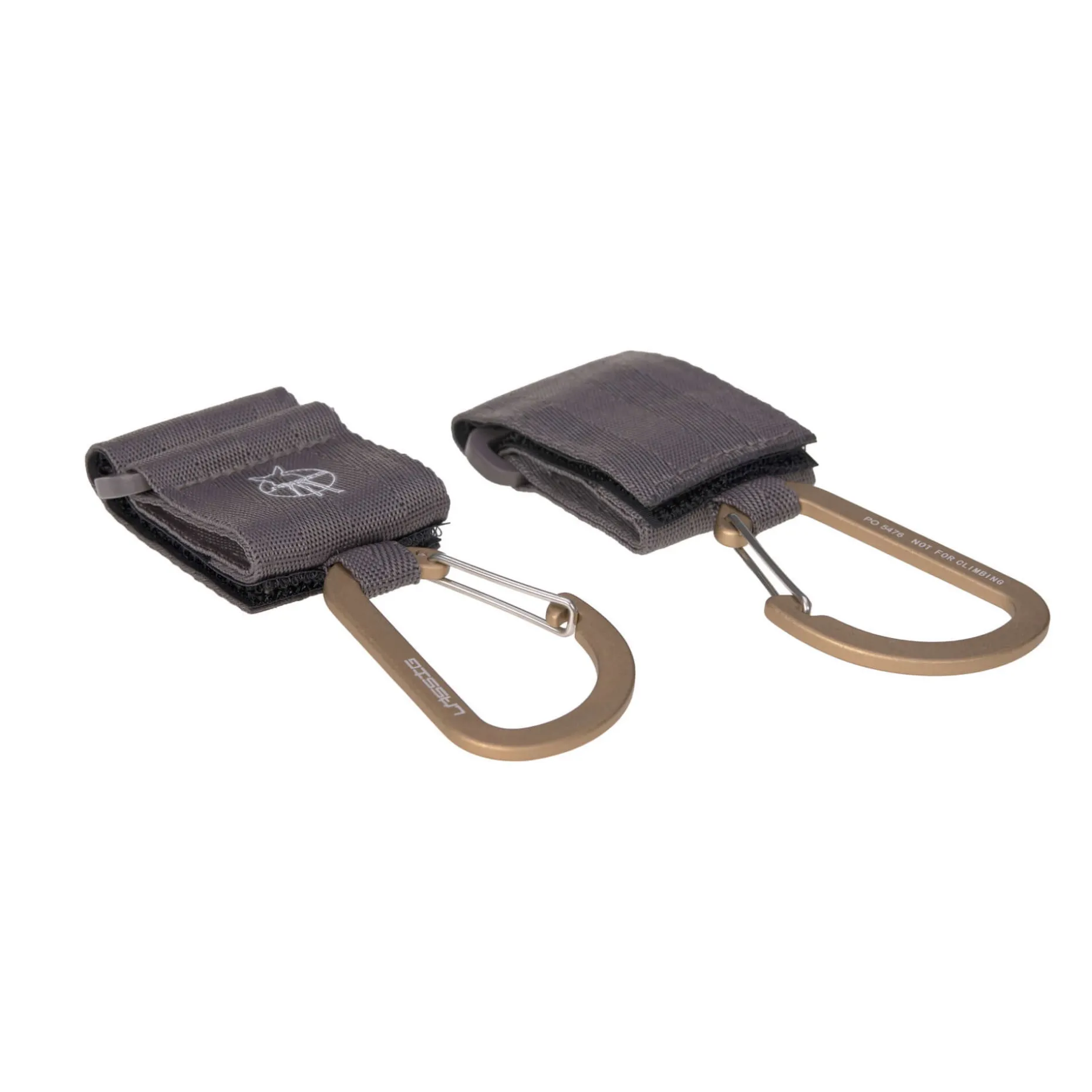 Kinderwagenhaken 2er Set - Karabiner, Anthrazit