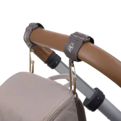 Kinderwagenhaken 2er Set - Karabiner, Anthrazit