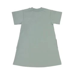 Kleid Kinder - Bio Baumwolle, Granit Grün