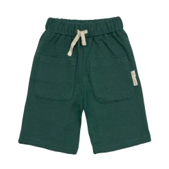 Kurze Hose Kinder - Bio Baumwolle, Little Gang, Dunkelgrün