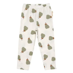 Leggings Kinder - Bio Baumwolle, Little Gang, Birne weiß