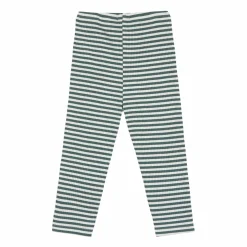 Leggings Kinder - Gerippt, Little Gang, Zitrone Dunkelgrün
