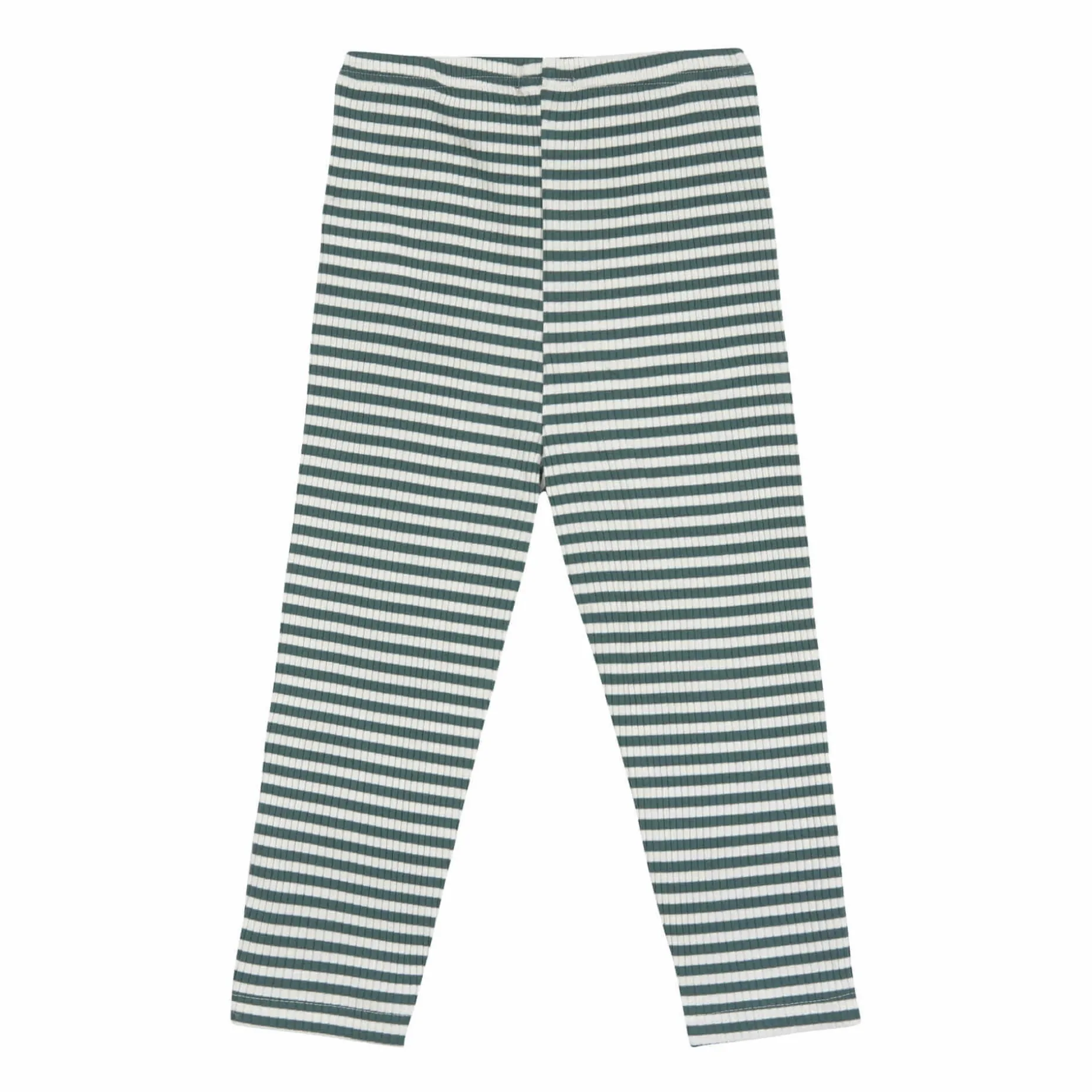 Leggings Kinder - Gerippt, Little Gang, Zitrone Dunkelgrün