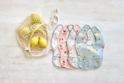 Lätzchen mit Auffangschutz (2 Stk) - Happy Fruits, Zitrone