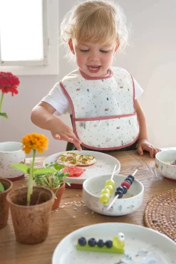 Lätzchen mit Auffangtasche (2 Stk) - Bib Lightweight, Garden Explorer Schnecke