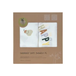 Mulltücher 2er Set 120 x 120 cm - Happy Fruits, Birne