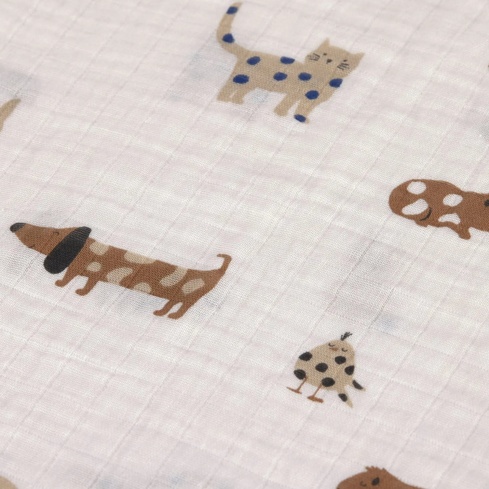Mulltücher 3er Set 85 x 85 cm - Little Mateys, Royal Blau