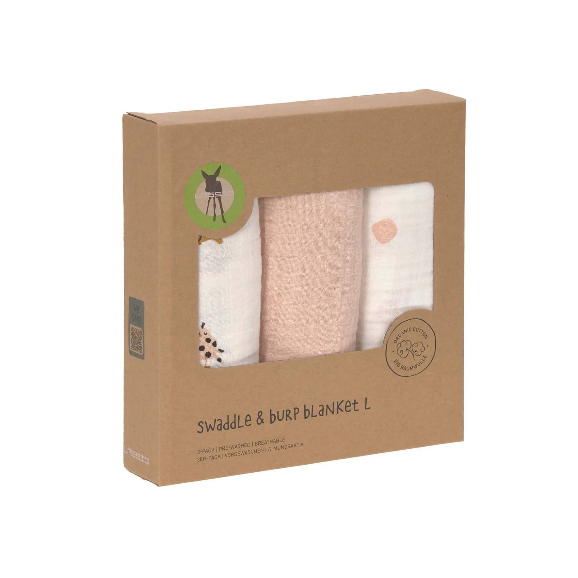 Mulltücher 3er Set 85 x 85 cm - Little Mateys, Spicy Orange