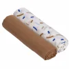 Mulltücher 2er Set 120 x 120 cm - Little Mateys, Royal Blau