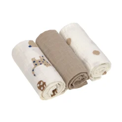 Mulltücher 3er Set 60 x 60 cm - Little Mateys, Royal Blau